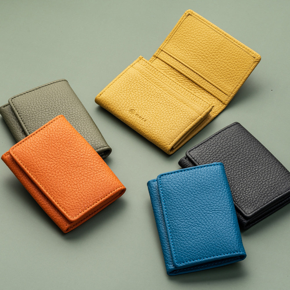 イタリアン/フルグレイン シュリンク レザー 大容量 名刺入れ