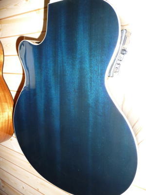 エレアコ ギター JUNO EA-50FC ／SBE シースルーブルー fホール