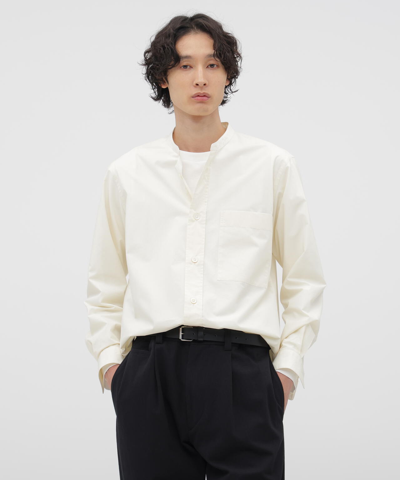COTTON WOOL POPLIN SHIRT | MARGARET HOWELL（マーガレット・ハウエル