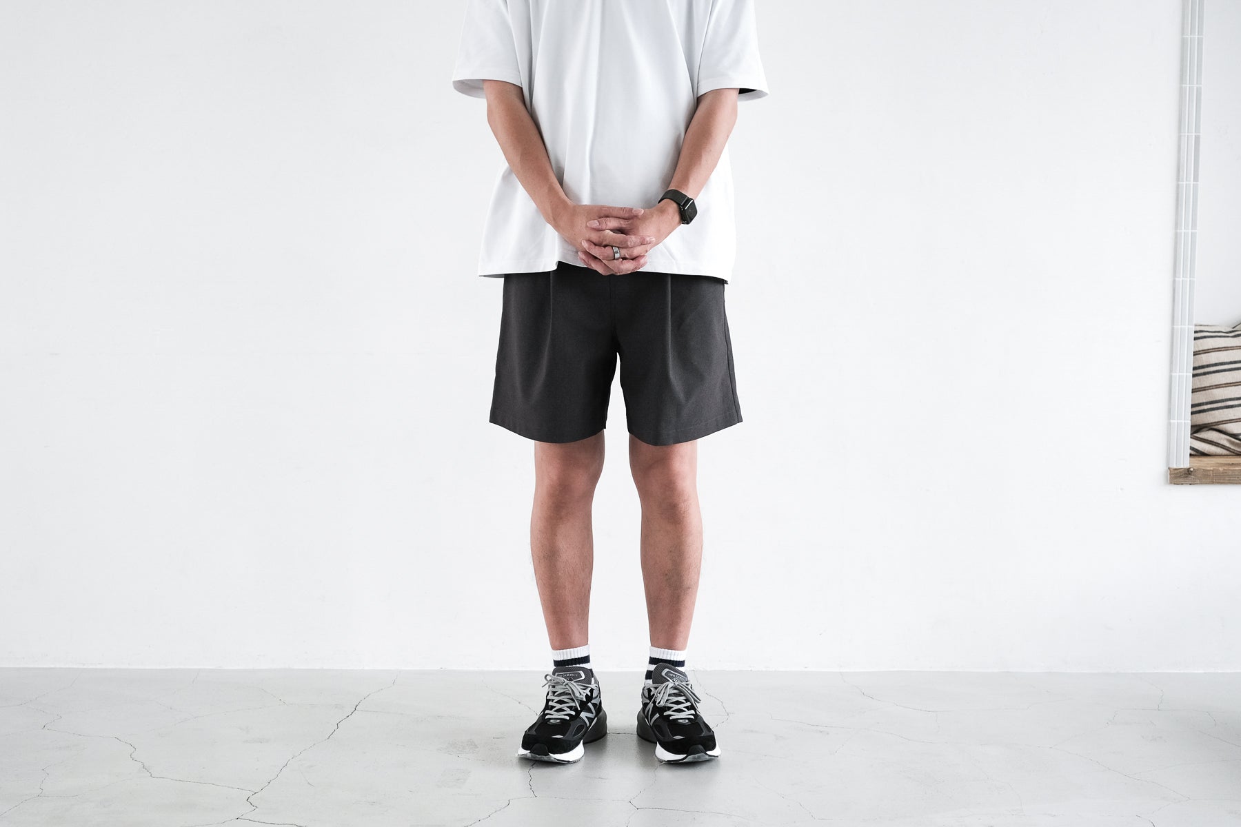 予約】Minimalist Easy Shorts (Relax) / Gray【5月入荷予定】