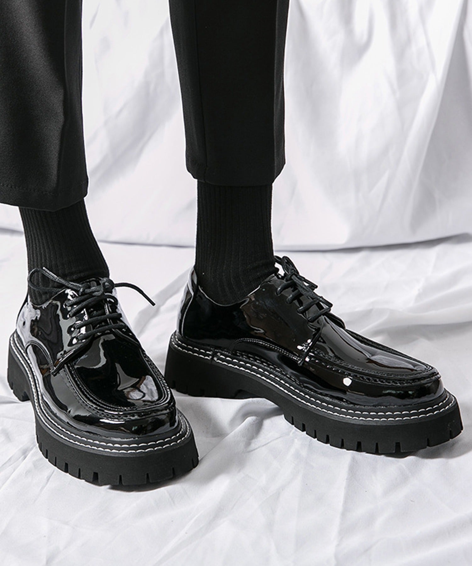 aimoha Men's】エナメルレースアップローファー – 《公式》moremore