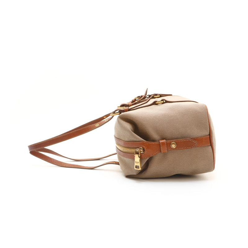 プラダ PRADA キャンバス ショルダーバッグ ベージュ P14517 – NUIR