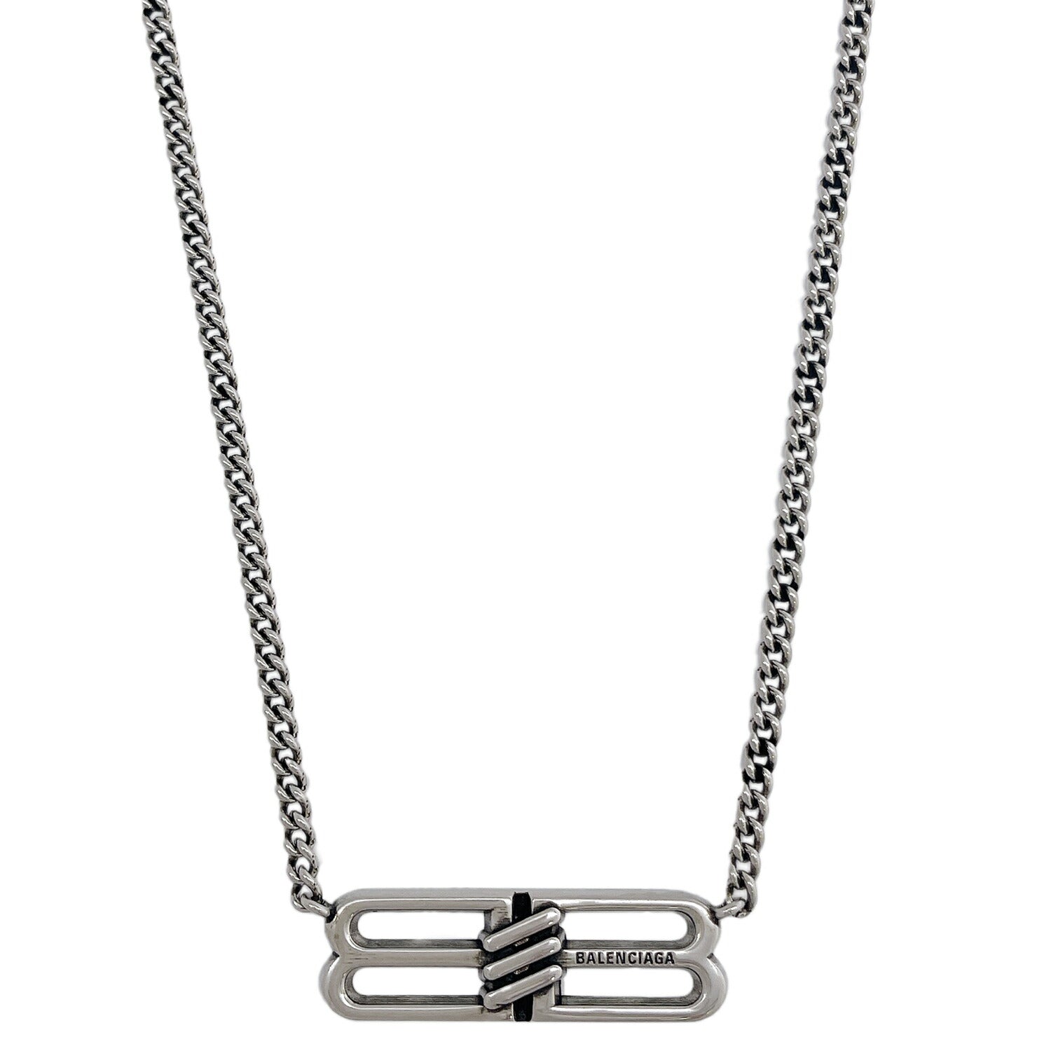 バレンシアガ BALENCIAGA 696223 TZ99I 0911 BBアイコン ネックレス