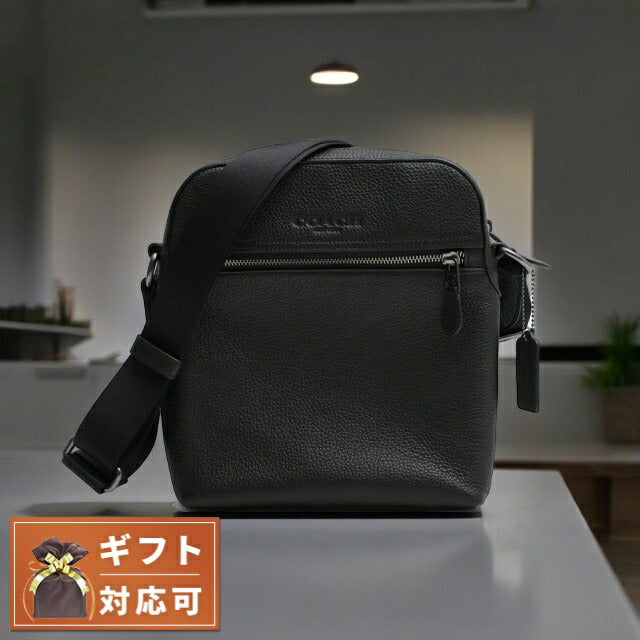 コーチ COACH ショルダーバッグ 4011-QB-BK 鞄 レザー メンズ ブラック