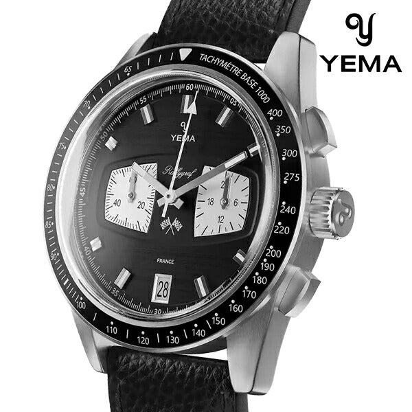 イエマ ラリーグラフ メカクォーツ II リバースパンダ クオーツ 腕時計