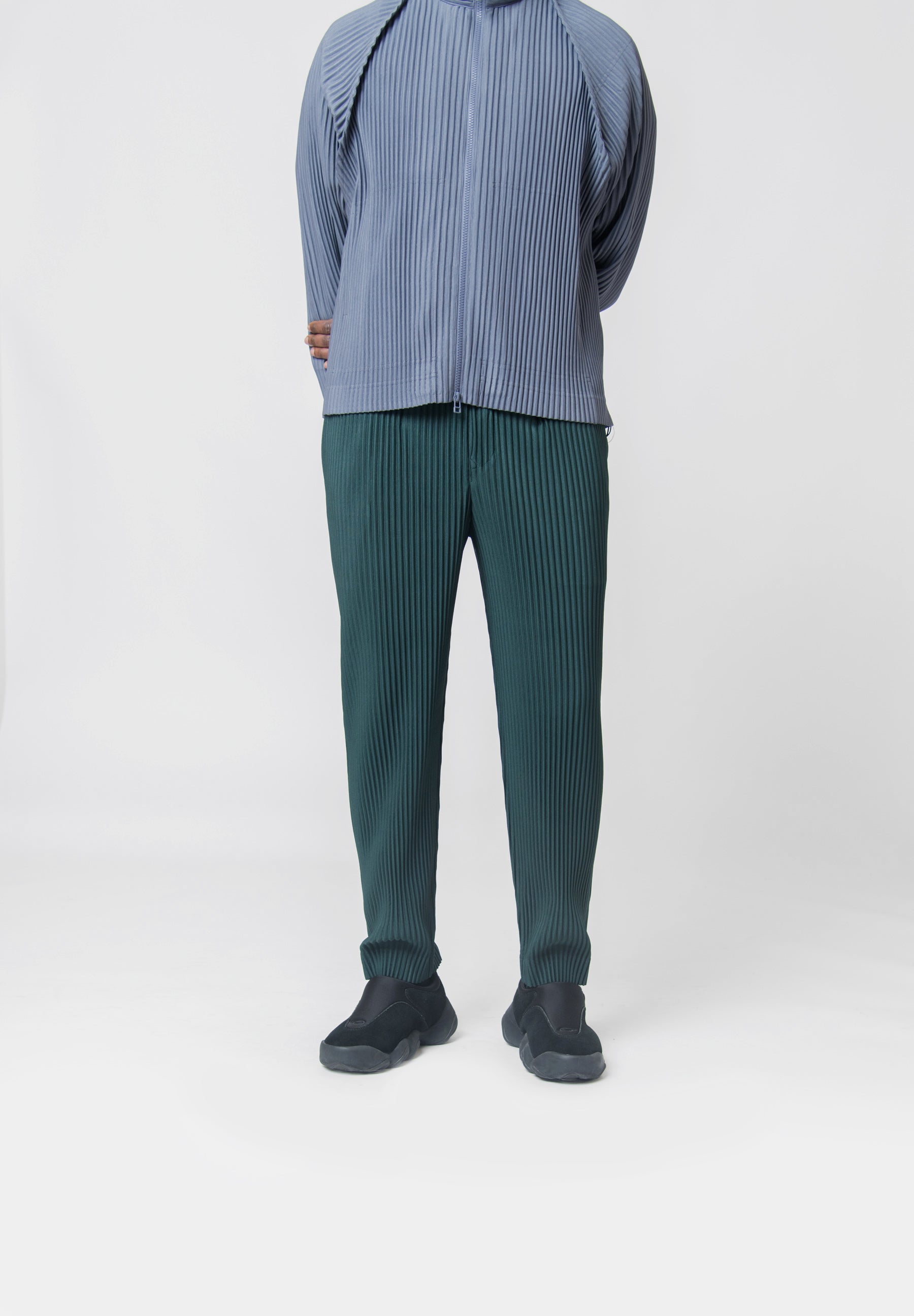 Homme Plisse Issey Miyake Colour Pleat Pant Deep Green JF184-69