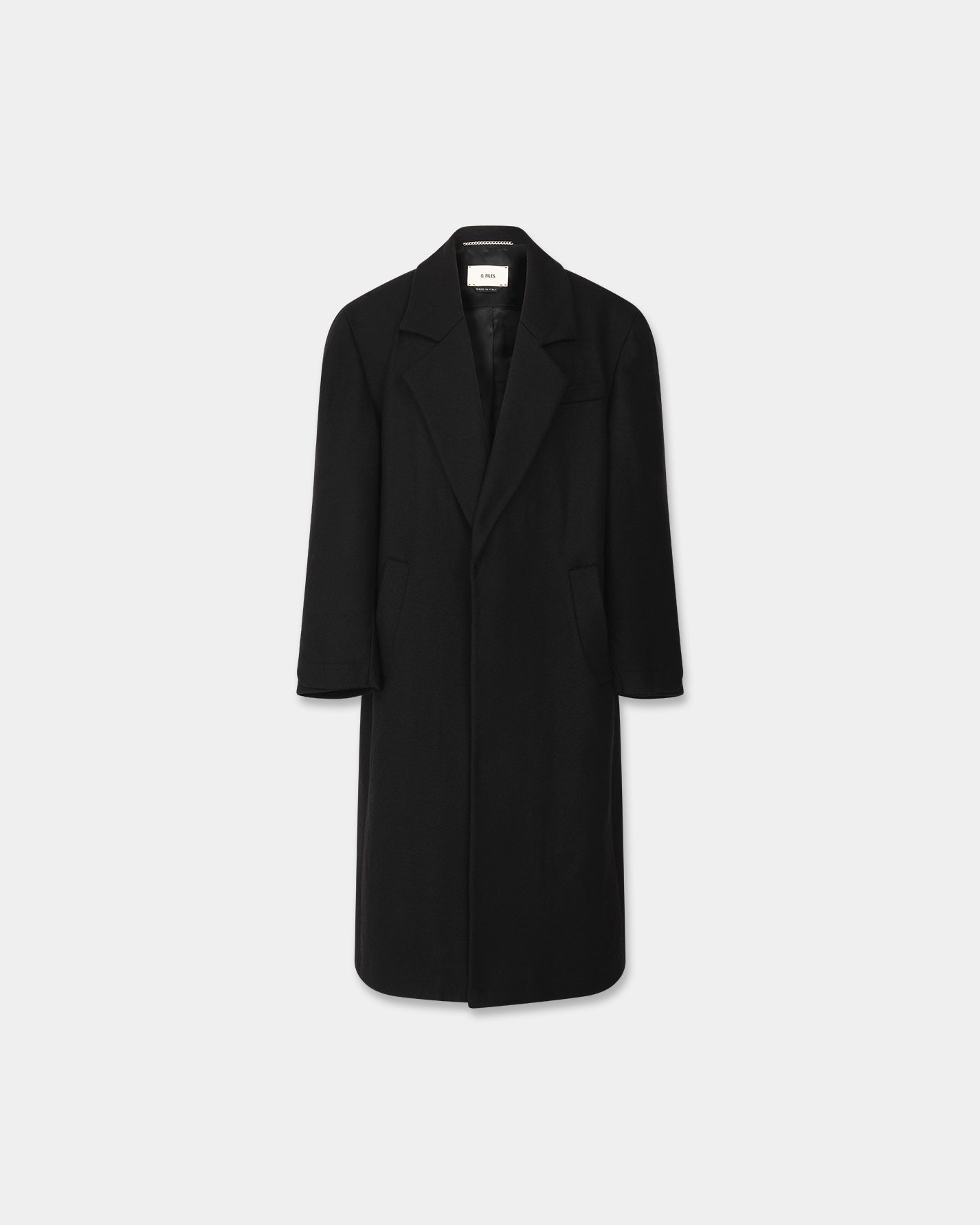 ORIGAMI WOOL COAT in black – O. FILES