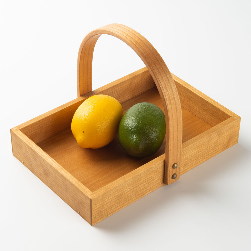 作家 岡野達也 ワンハンドルトレー 小 チェリー材 ¥9,672 大人の焼き物