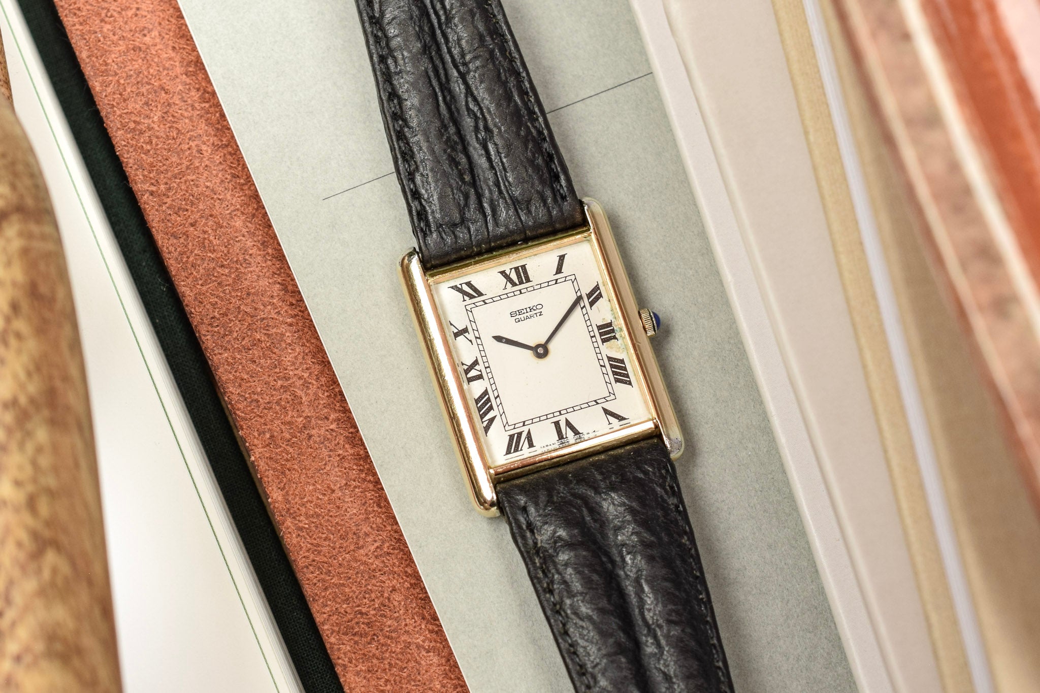 1989 Seiko Roman Tank – Oldtimer Watch Shop