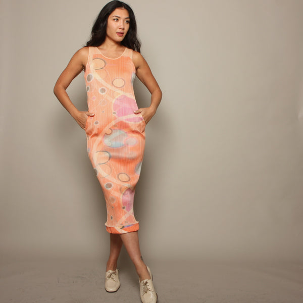 Issey Miyake Pleats Please 3-D Space Age Dress – Opal Pineapple