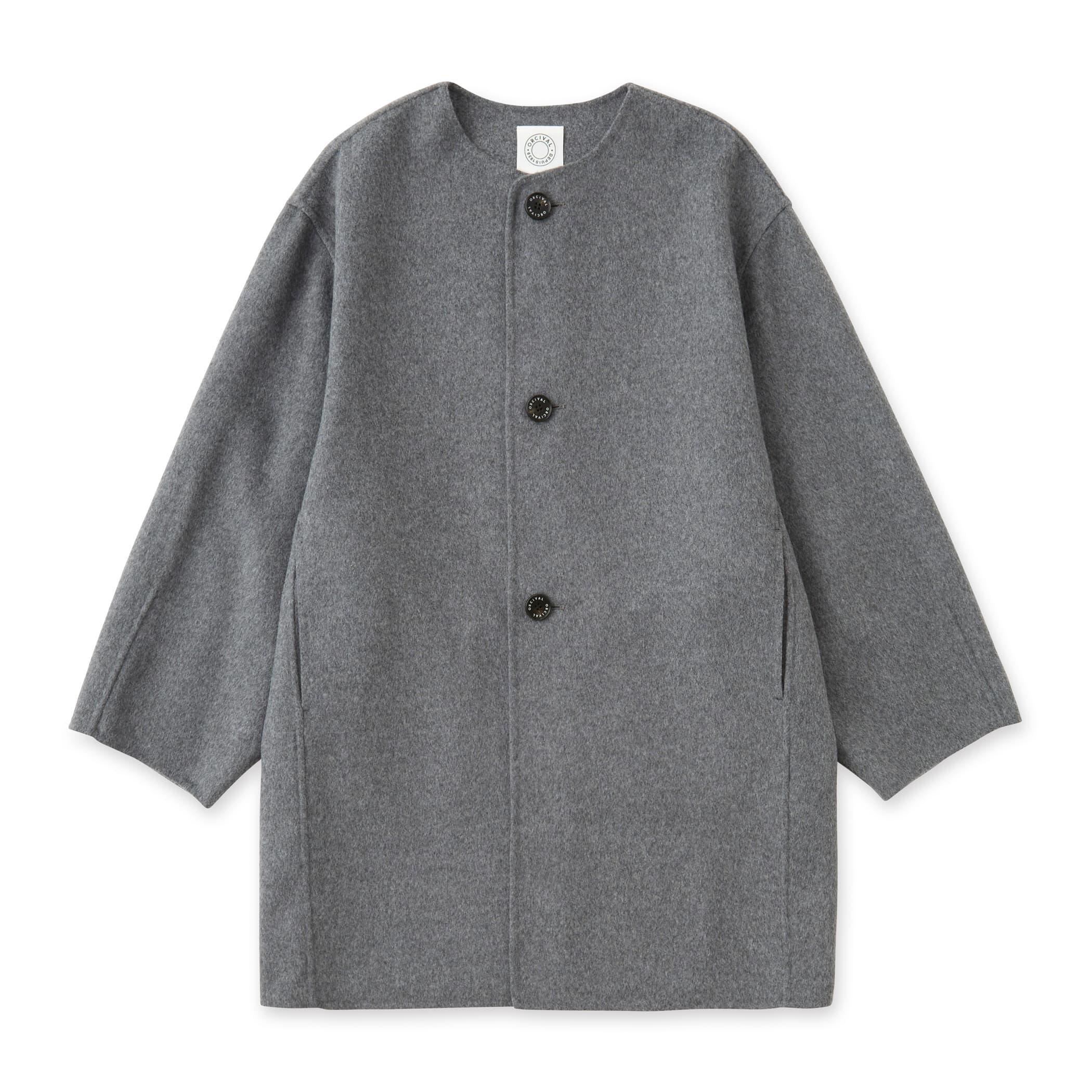 Women's River Wool Collarless Coat｜ORCIVAL