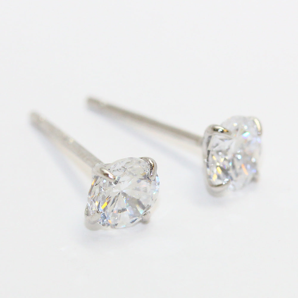 ピアス シルバー925 キュービックジルコニア 5mm スタッドピアス