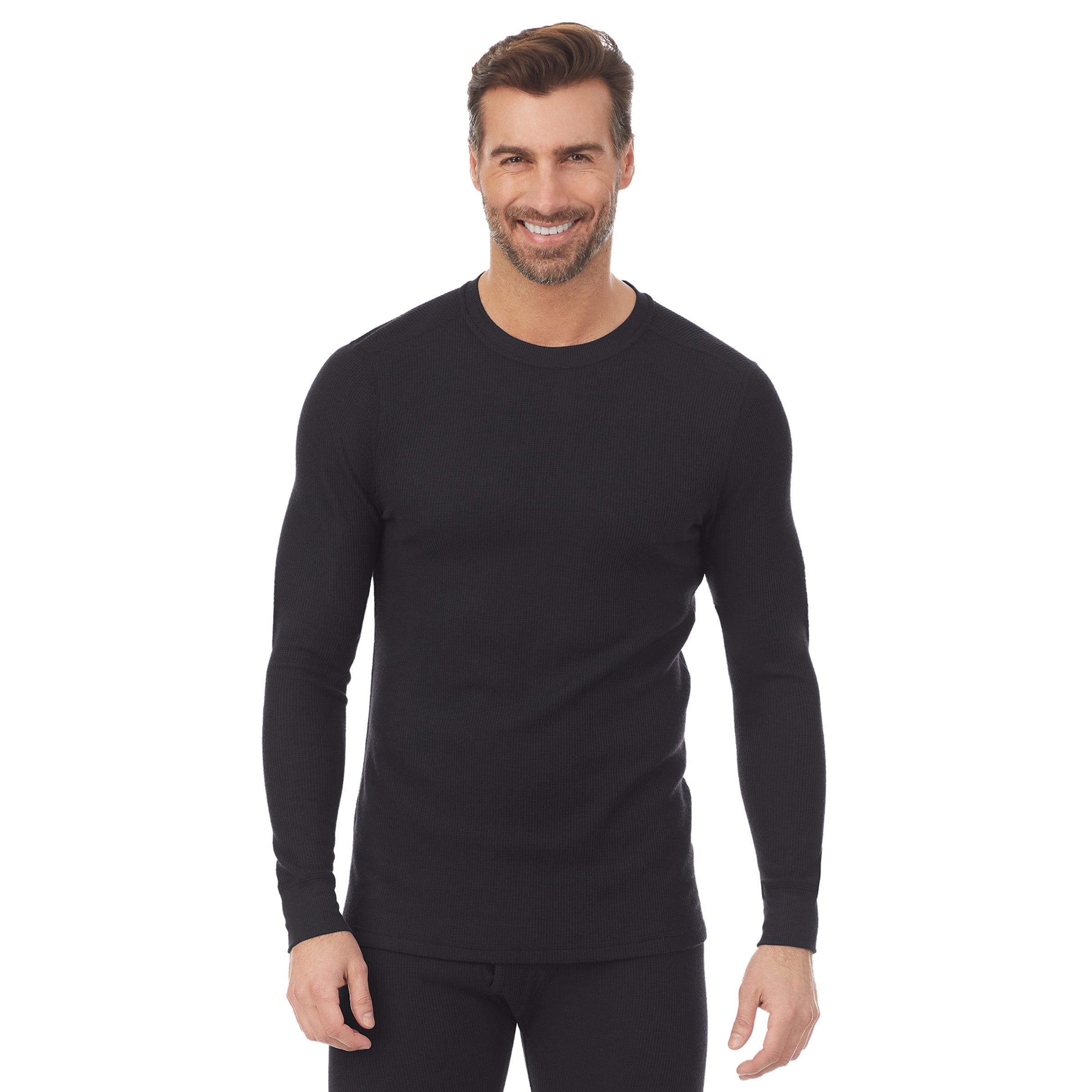 Waffle Thermal Long Sleeve Crew – Cuddl Duds