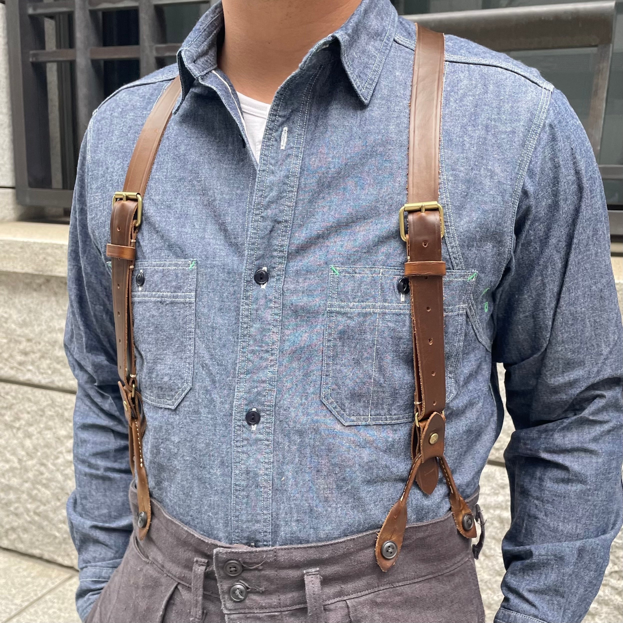 持つなら上質なものを》LEATHER SUSPENDER - PEAT LABEL – ナイジェル