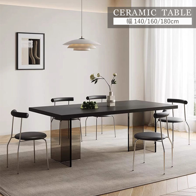 ダイニングテーブル セラミックテーブル セラミック天板 長方形 食卓