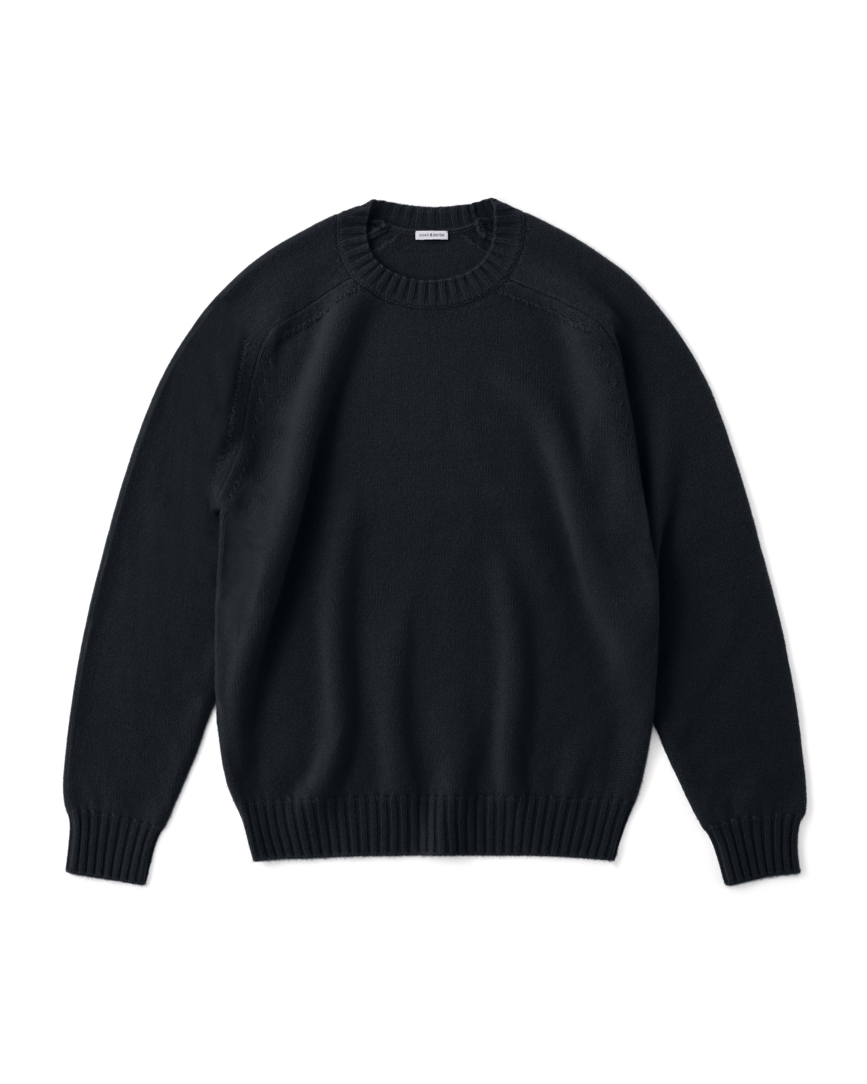 キャッシュベイビー クルーネック ニット, Black – cash & barba