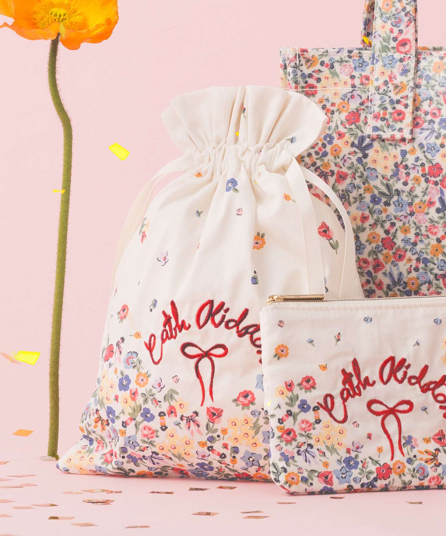 ドローストリングポーチ Harmony Ditsy | Cath Kidston 日本公式