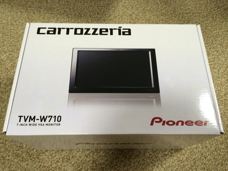 carrozzeria TVM-W710 をリアモニターとしてレヴォーグ（LEVORG）に