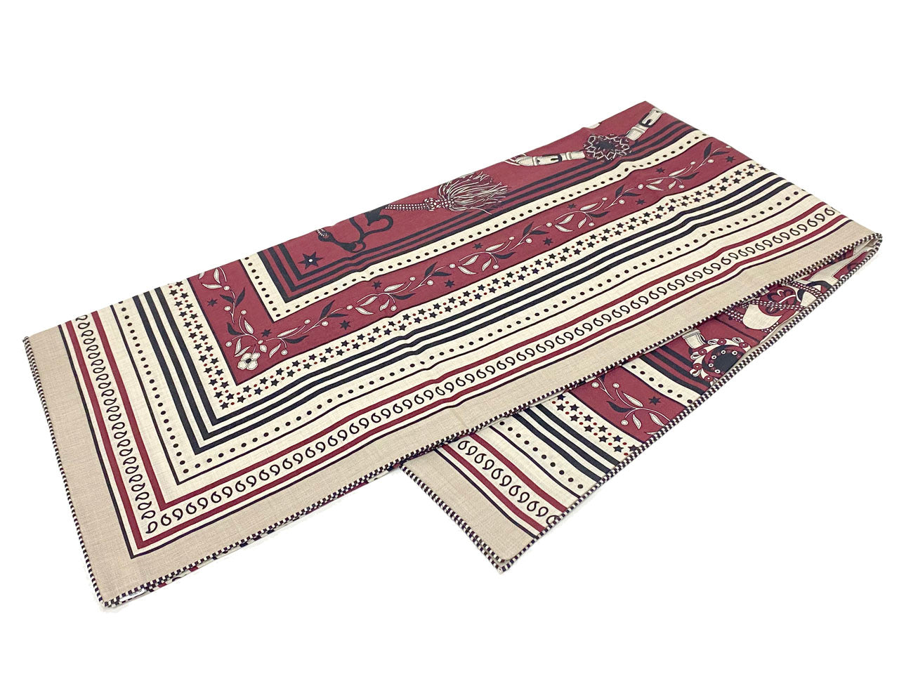 エルメス/カレ140 カレジェアン カシミヤ＆シルクショール 【Festival