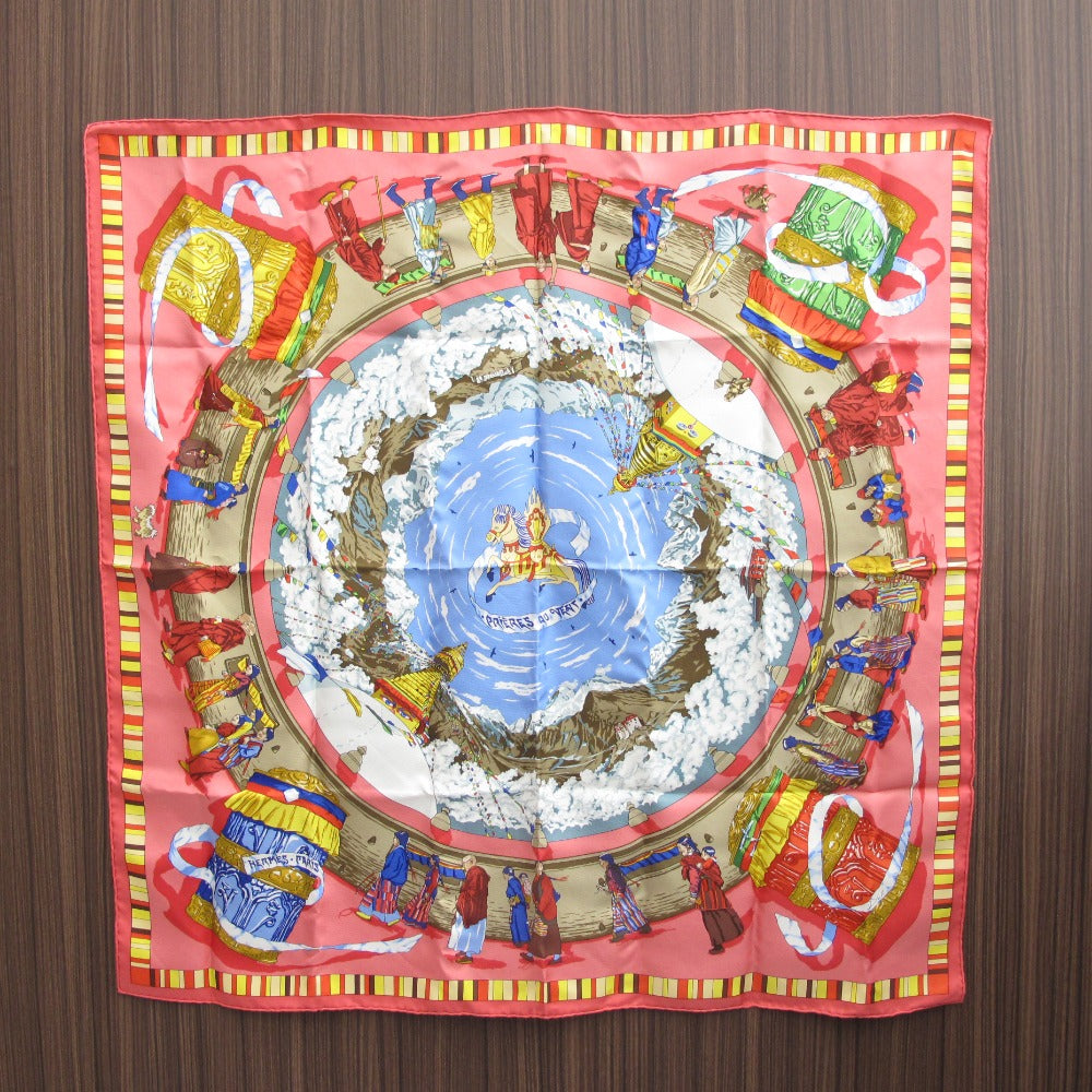 HERMES エルメス カレ90 PRIERES AU VENT 風の中の祈り シルクスカーフ