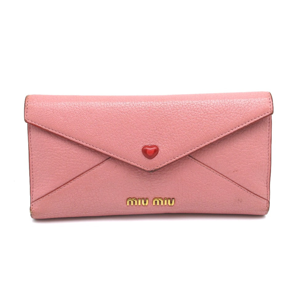 MIUMIU ミュウミュウ マドラス ラブレター 三つ折り長財布 ロング