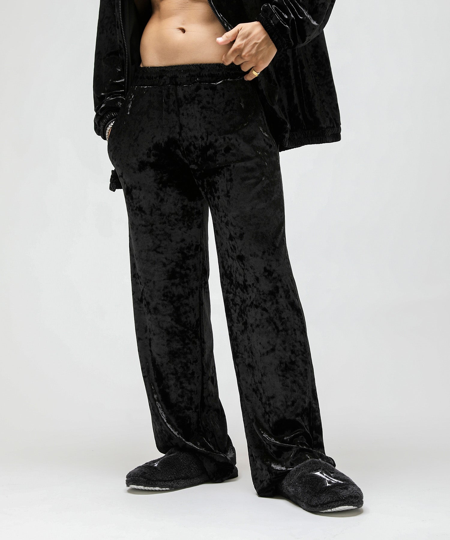 VA embroidery velour pants[VYP011] – CENO.JP