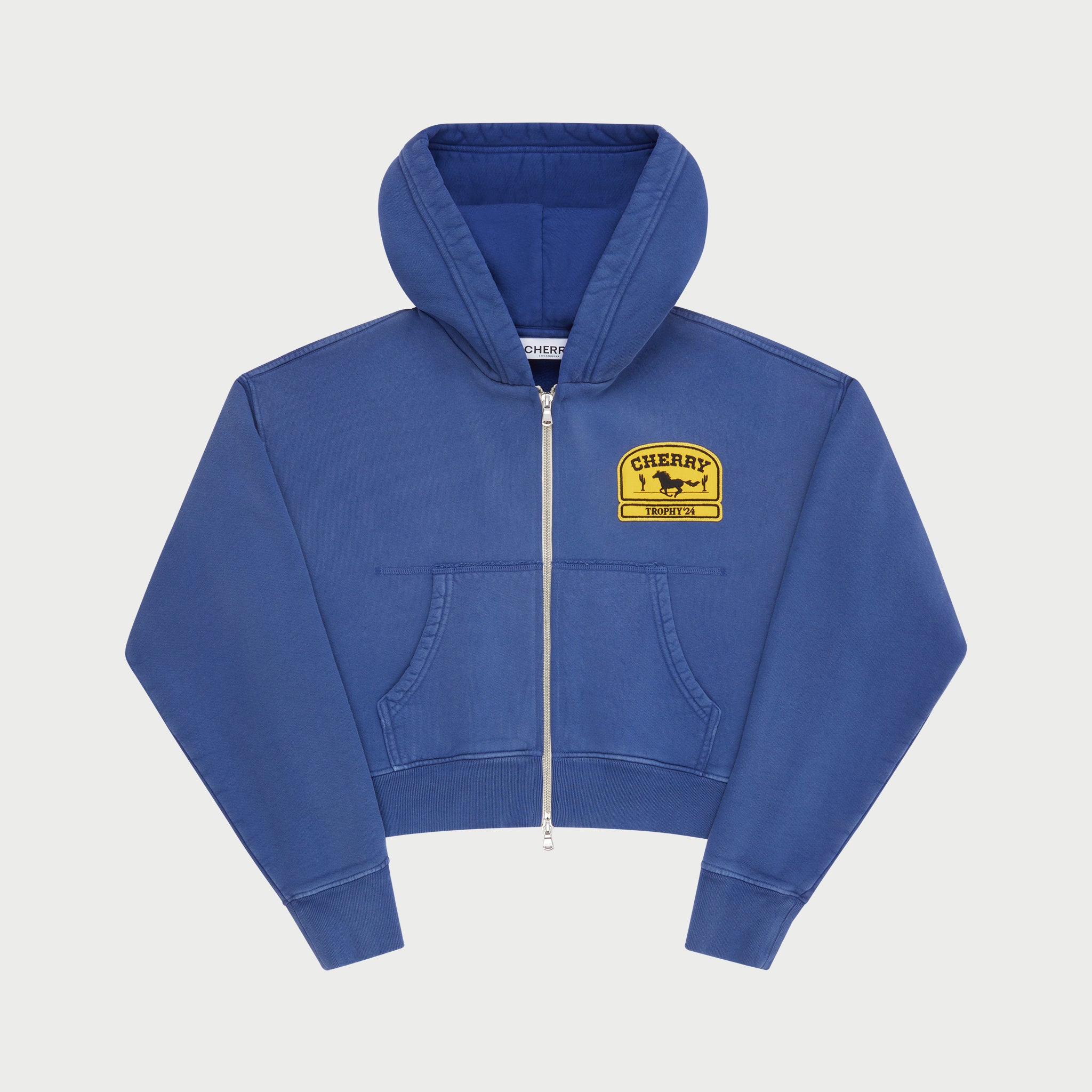 Women's Cropped Zip-Up Hoodie – CHERRY LA