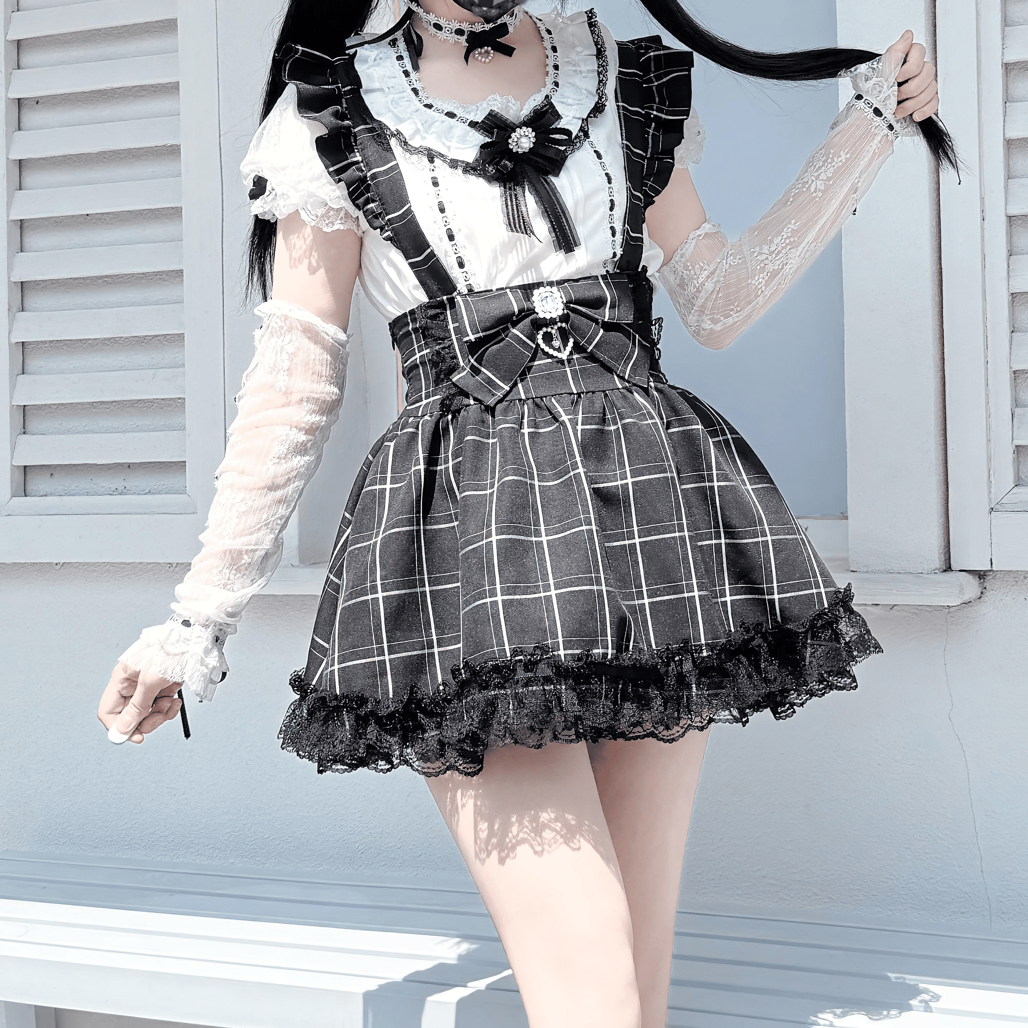 VirtualParadise】クラシカルサスペンダースカート◇サスペンダー