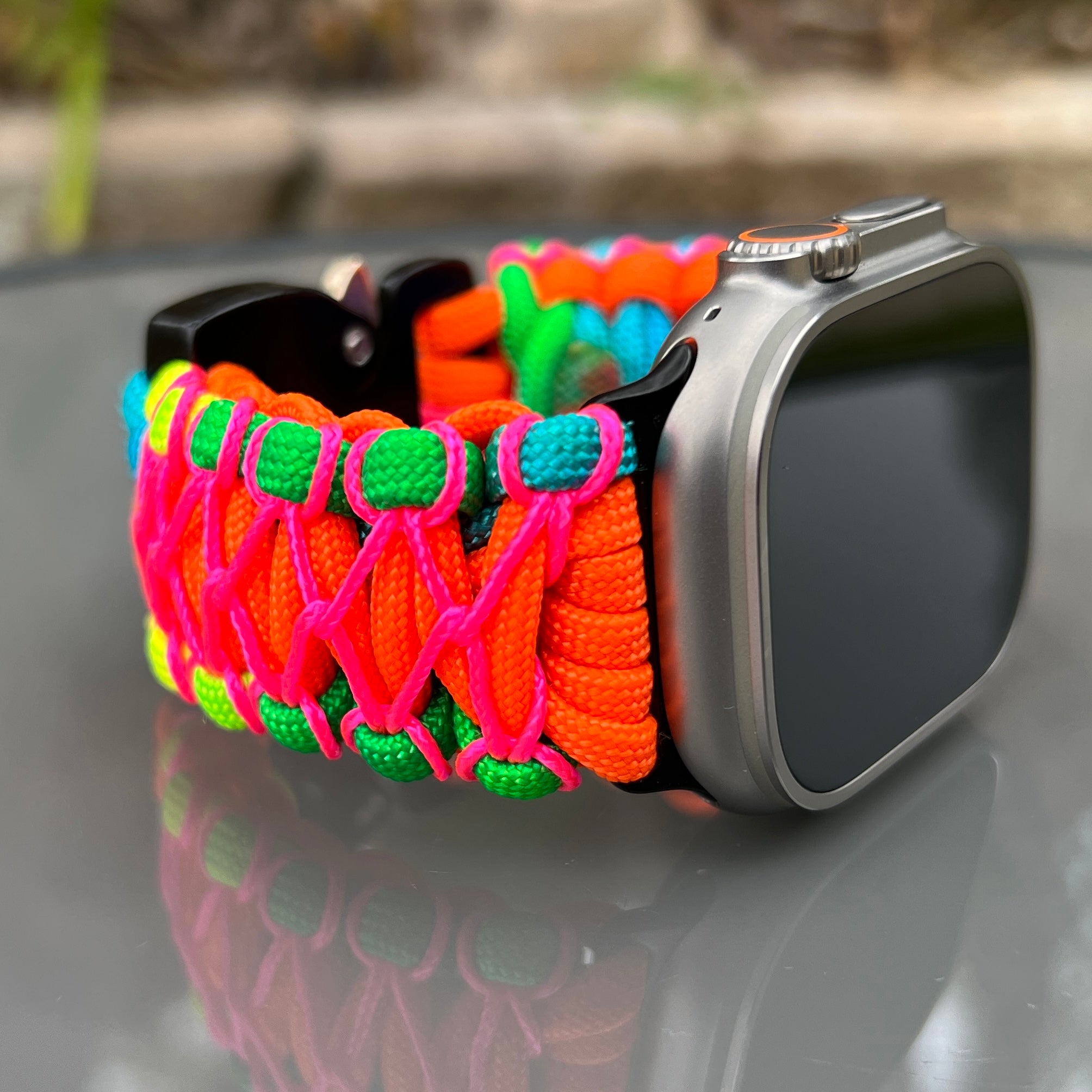 Paracord Watch Band compatible with Apple Watch Series 1, 2, 3, 4