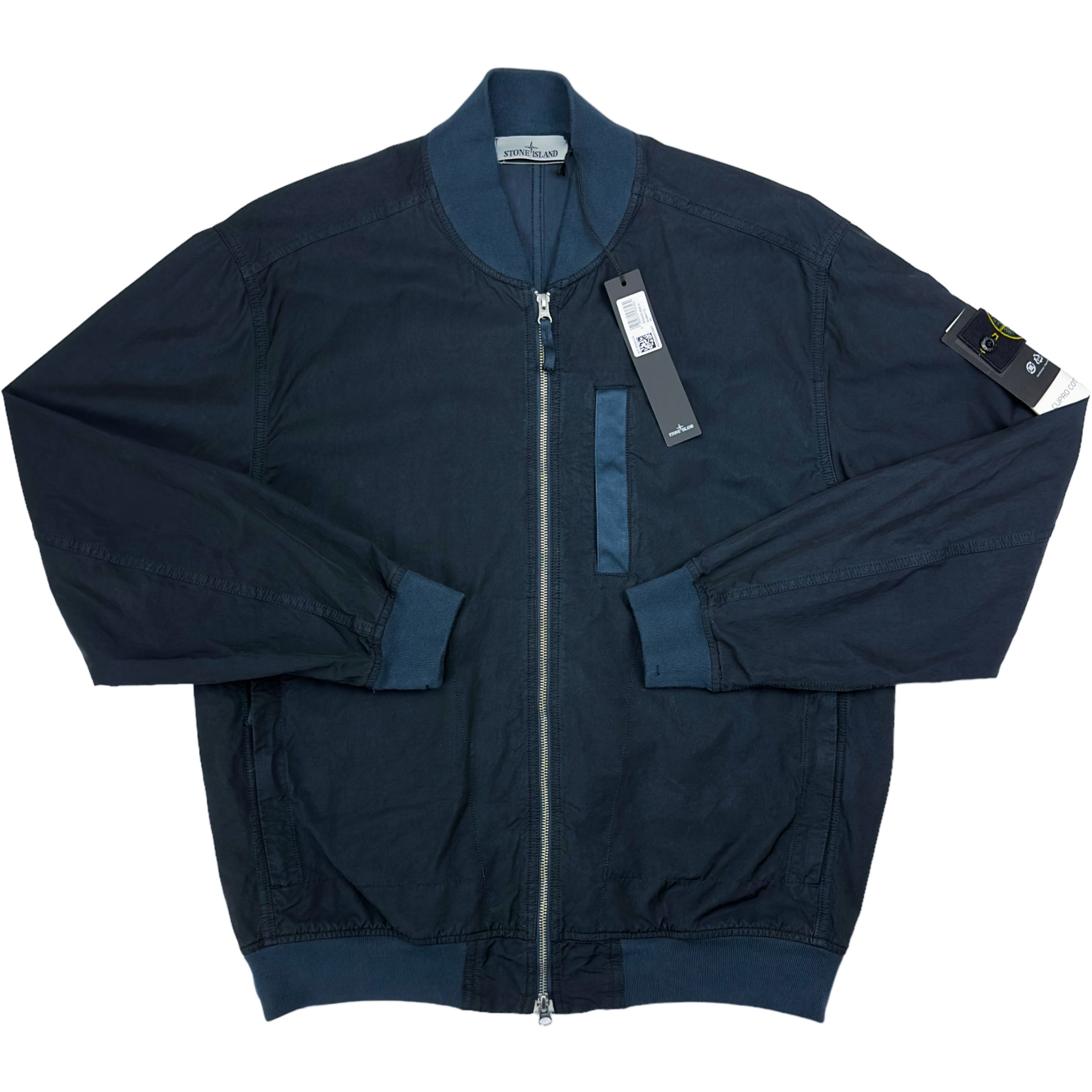 S/S 23 Stone Island Cupro Cotton Twill-TC Bomber - Navy – Dans