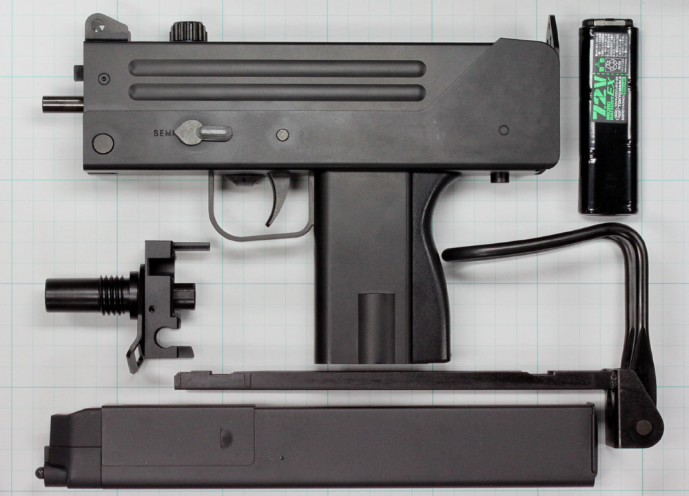 電拳 電動コンパクトマシンガン・Mac10(コン電 マック10)の分解・組み立て1