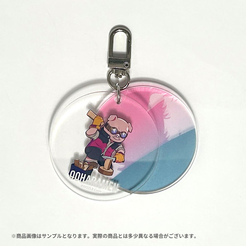 キャンプドズル社 2連アクリルキーホルダー おおはらMEN – ドズル社ストア