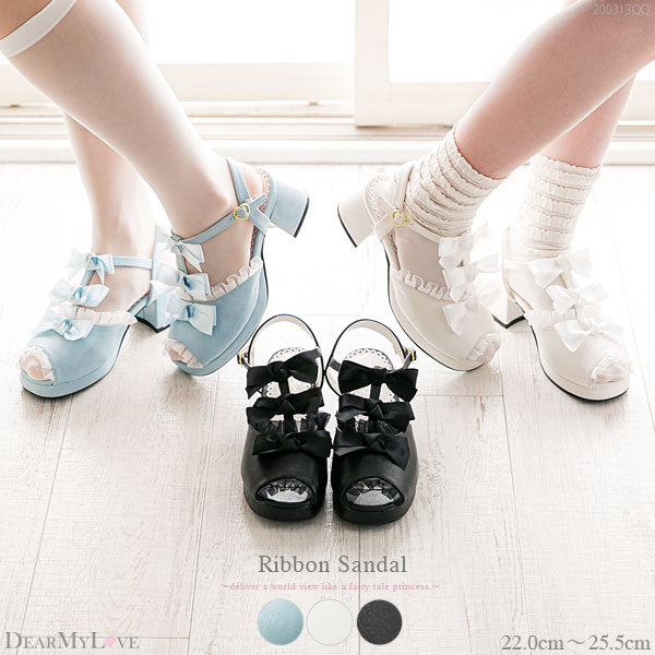 3つリボンサンダル – レディースファッション通販の夢展望【公式】