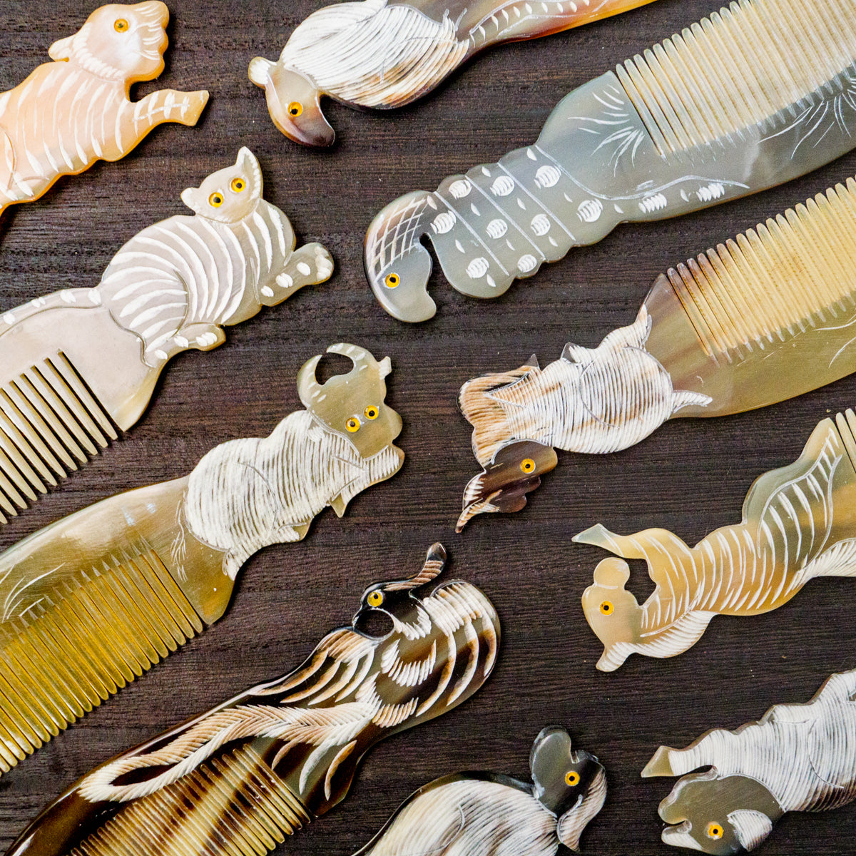 水牛角櫛（アニマルシリーズ） – the ETHNORTH GALLERY