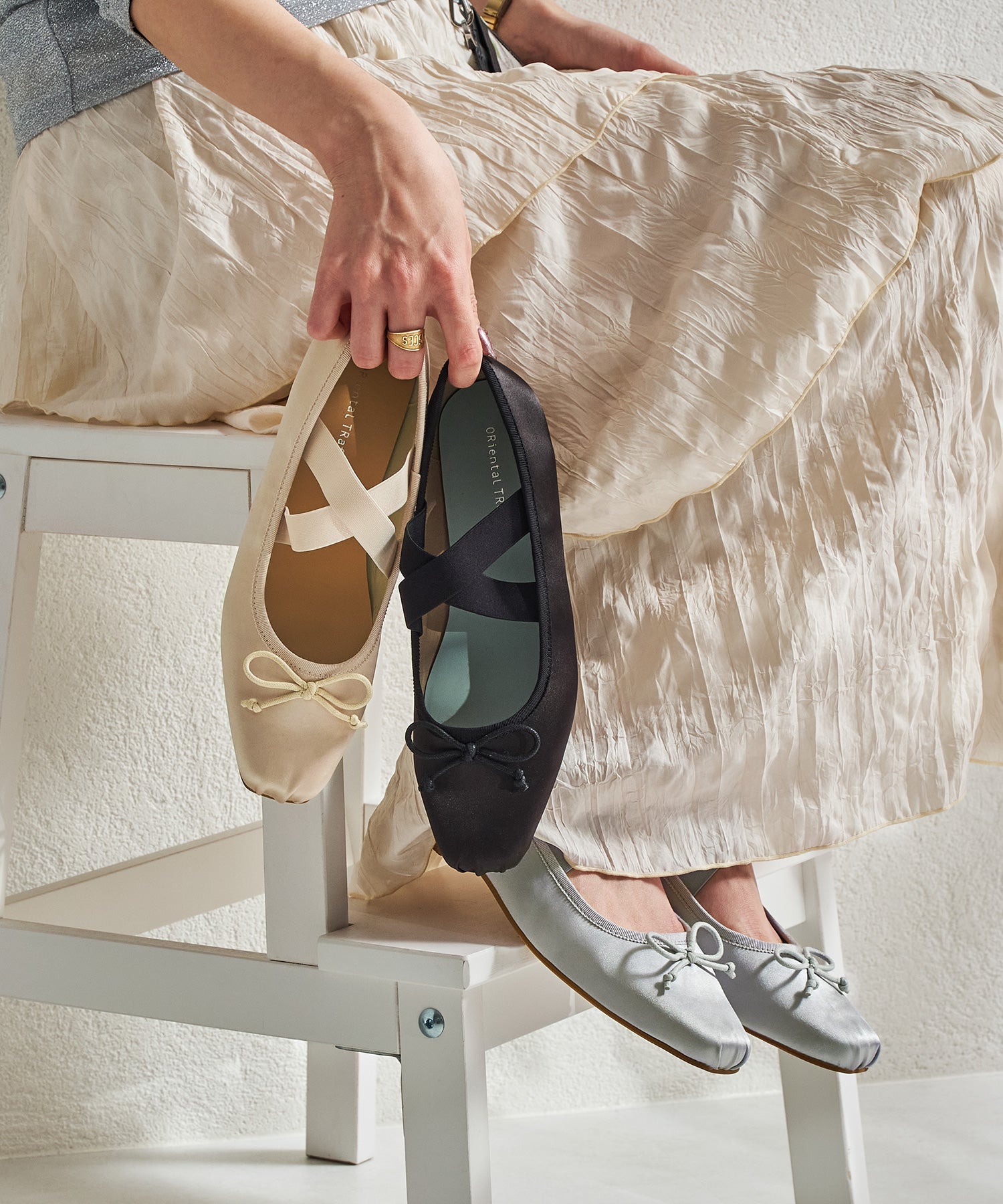 ゴムベルトサテンバレエシューズ/51113 – ORIENTALTRAFFIC