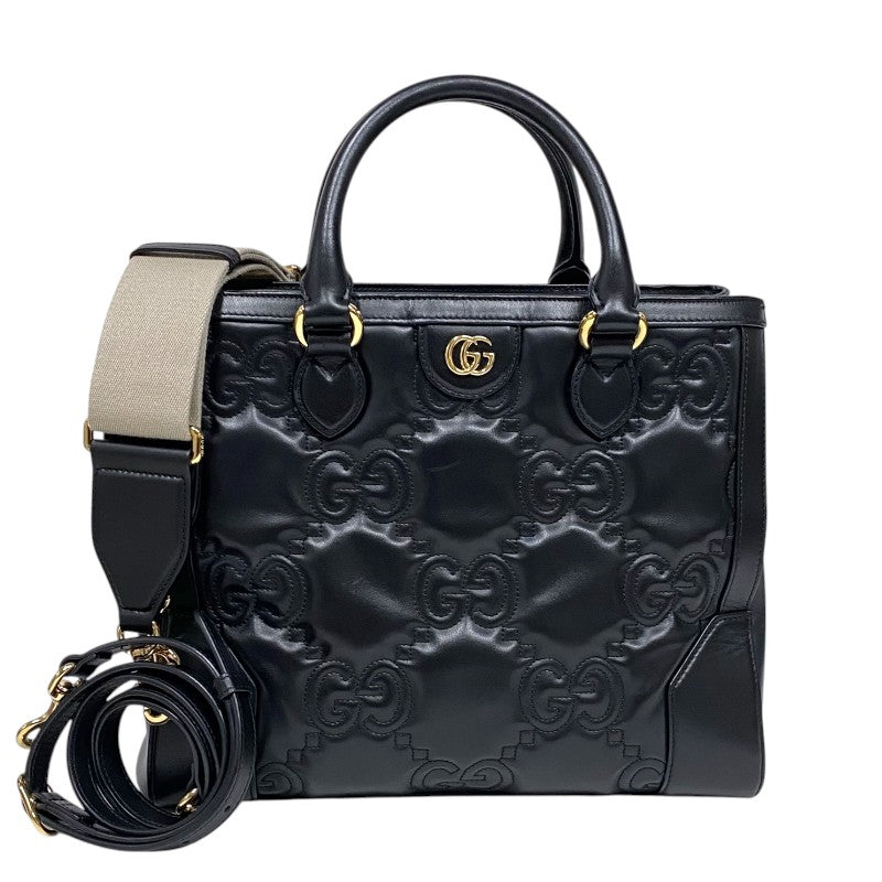 グッチ GUCCI GGマトラッセ 2WAY トートバッグ 728236 ブラック