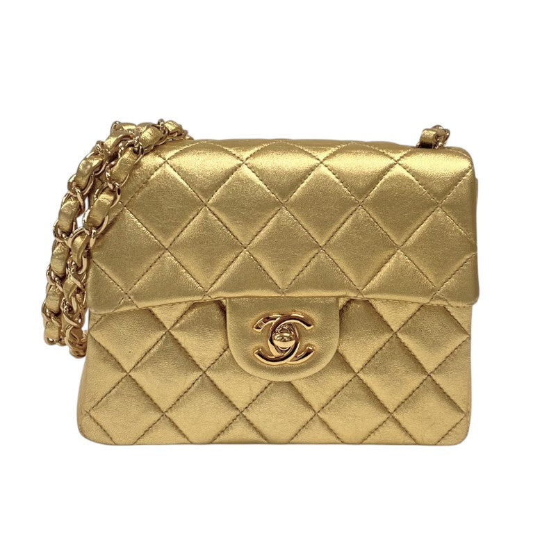 シャネル CHANEL ミニマトラッセ18 A01115 7番台 ゴールド ゴールド