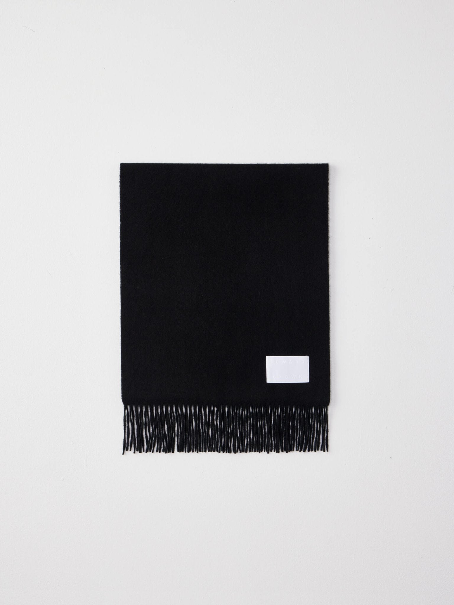 カシミヤスマフラー ブラック | EDWARD BROWN(エドワードブラウン)公式