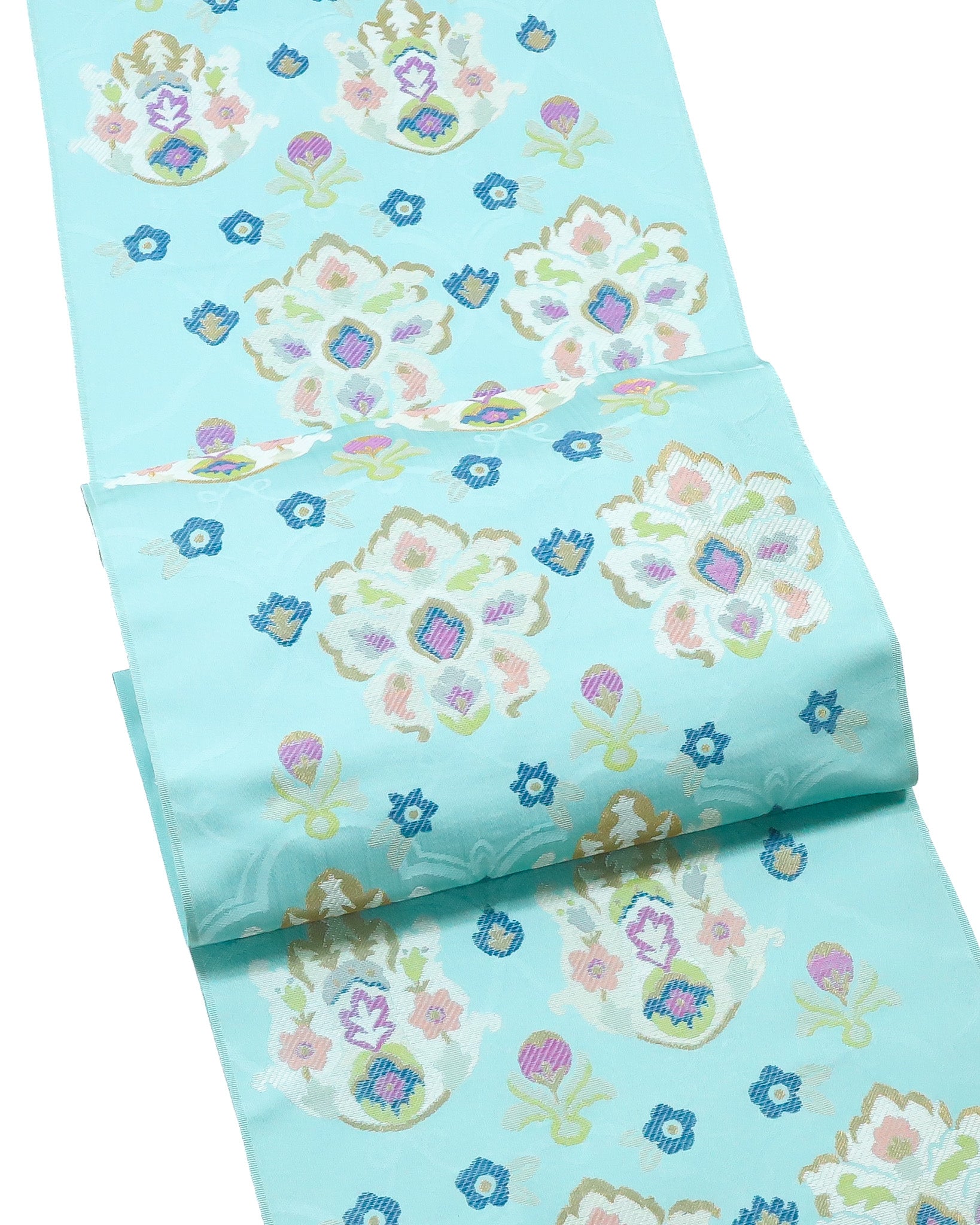 帯屋捨松 装飾花段文 九寸名古屋帯 – EMON