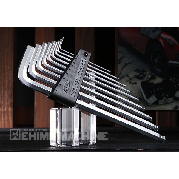 KTC ハイグレードボールポイントL形ロング六角棒レンチセット 9本組