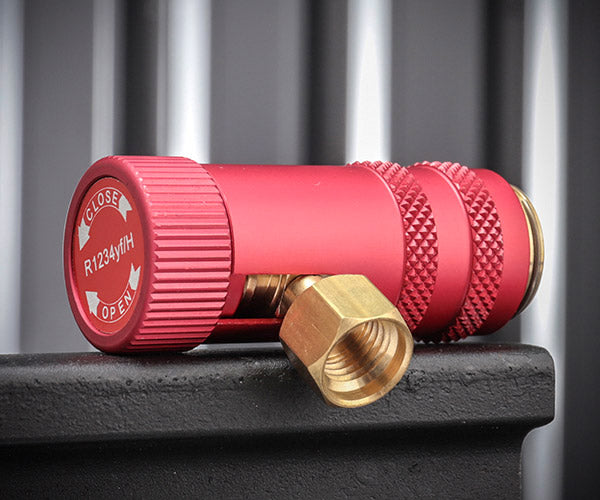 リークラボジャパン R1234YF用高圧側カプラー（赤） LL-400-MF5 カー