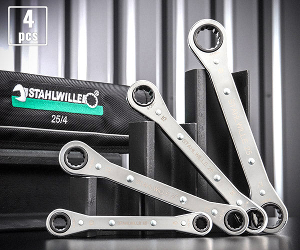 日本正規品 スタビレー 板ラチェットメガネセット (25/4