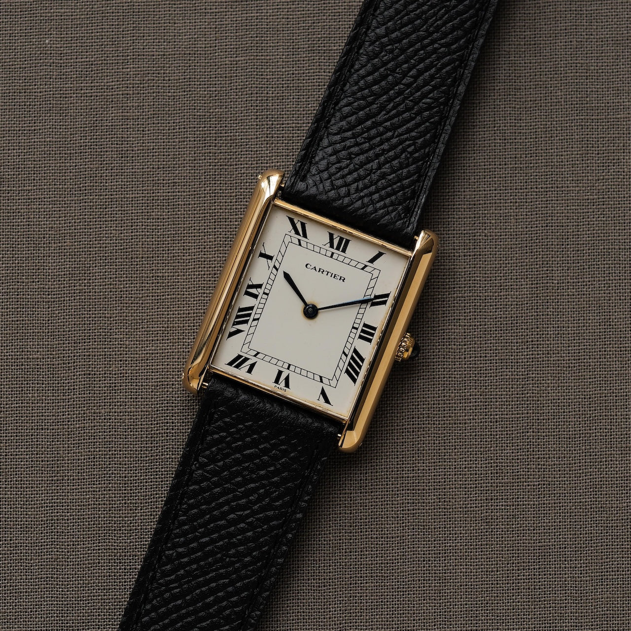 カルティエ/タンクXL/17002/ジャンボ/パリ表記/ホワイトローマン/18K