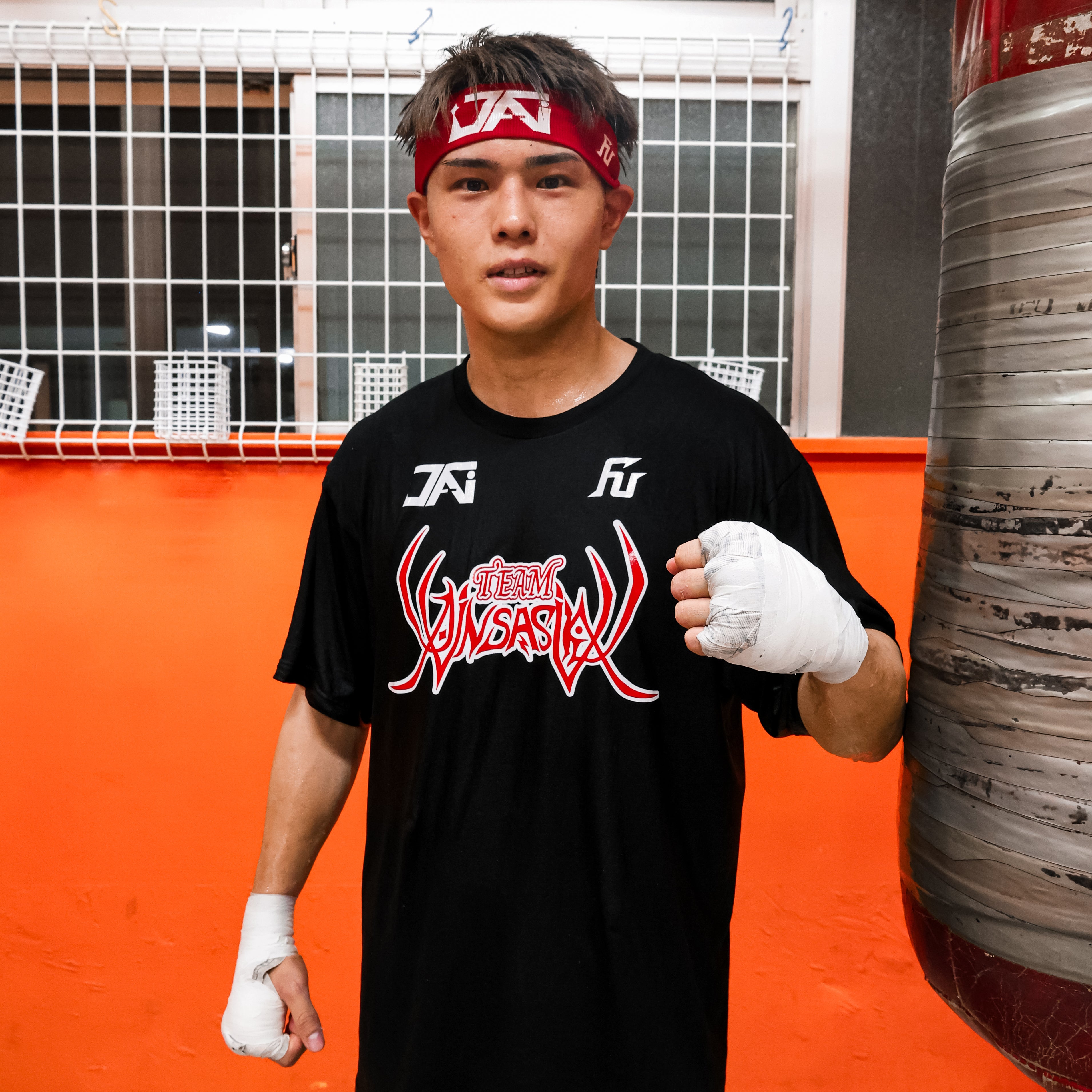 佐々木 尽(八王子中屋)×FUEGO 【TEAM JIN SASAKI T-3】T-SHIRTS [Black