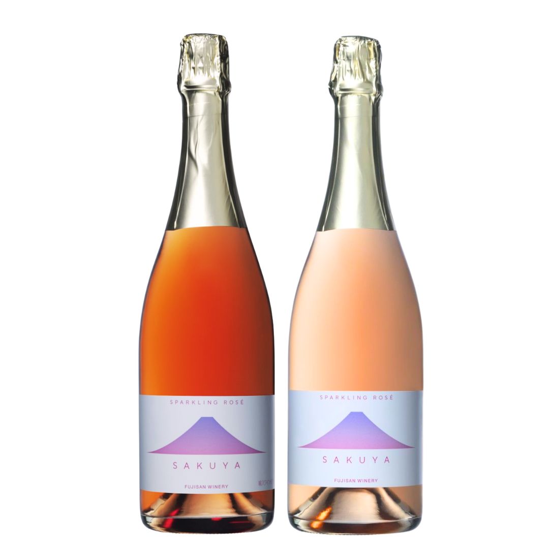 2本セット＞【国産＆国際：1本ずつ】SAKUYA SPARKLING ROSE