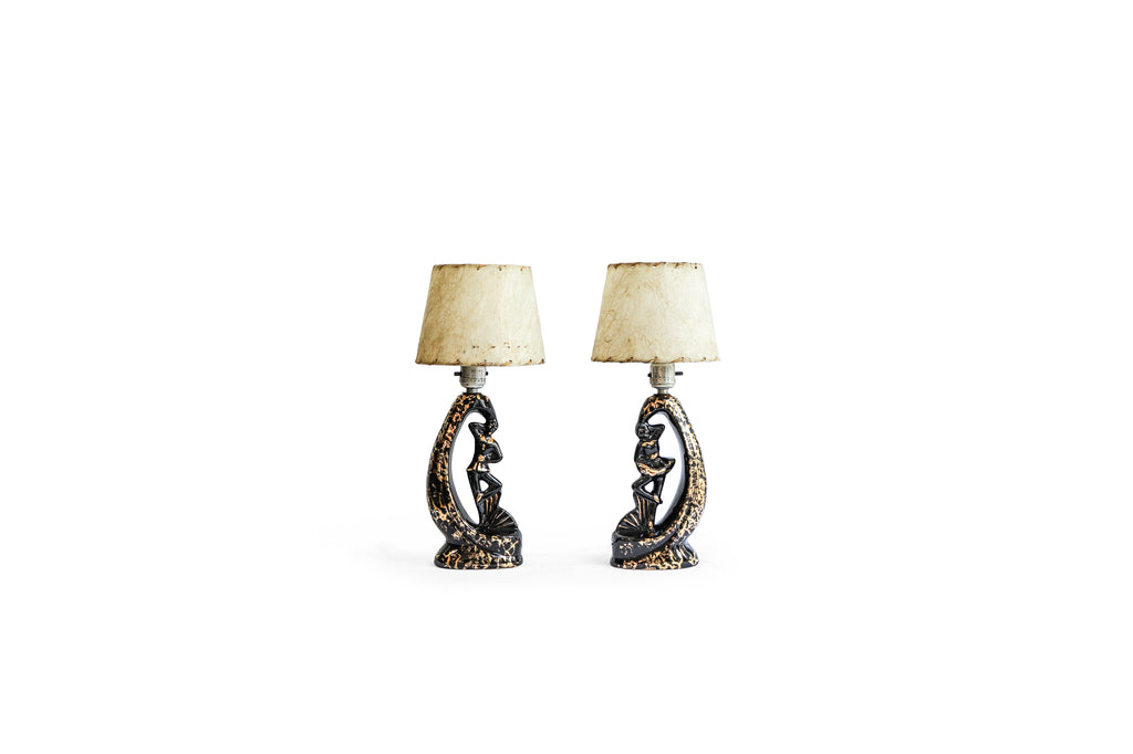 アメリカヴィンテージ ダンサーランプ ペア 照明 ミッドセンチュリー