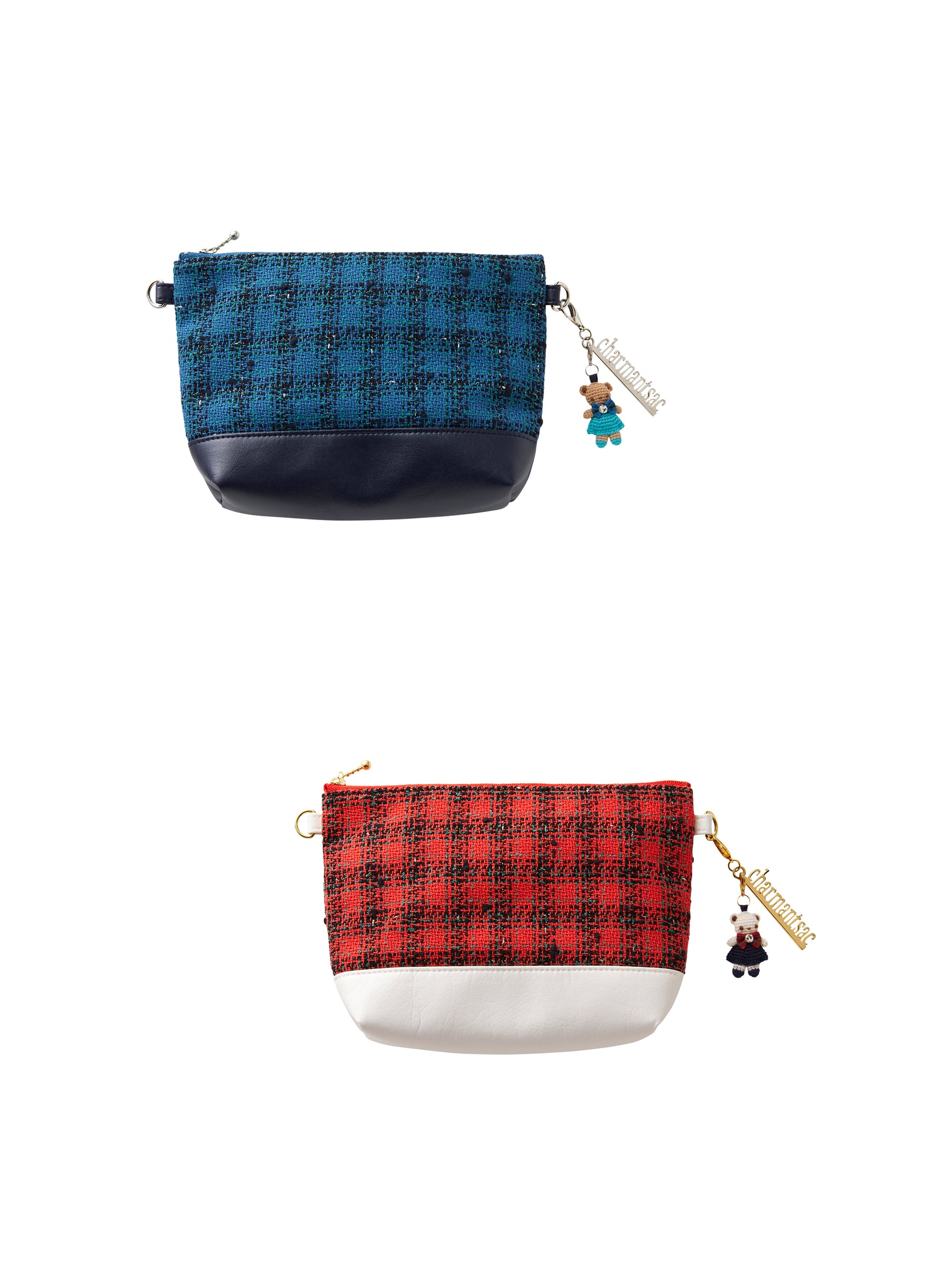 ファミリア ファミリア シャルマントサック ポーチ 新品未使用 赤