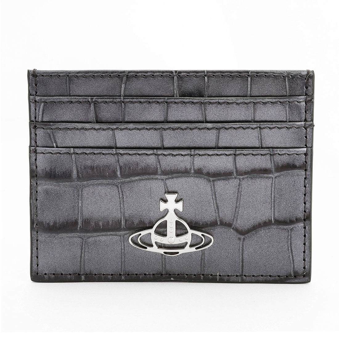 Vivian Westwood Vivienne Westwood card case embossed crocodile leather
