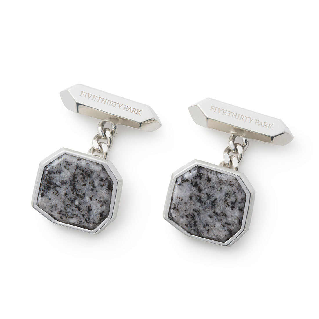 Crystal Facet Cuff Links