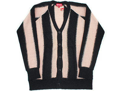 Supreme 'Striped Mohair Cardigan'ストライプ モヘアカーディガン
